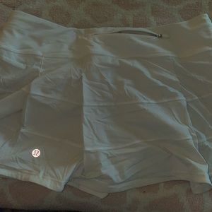 White Lulu Lemon Tennis Skirt -size 10